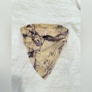 TIGER MIST- Floral Beige and Purple Women's top
